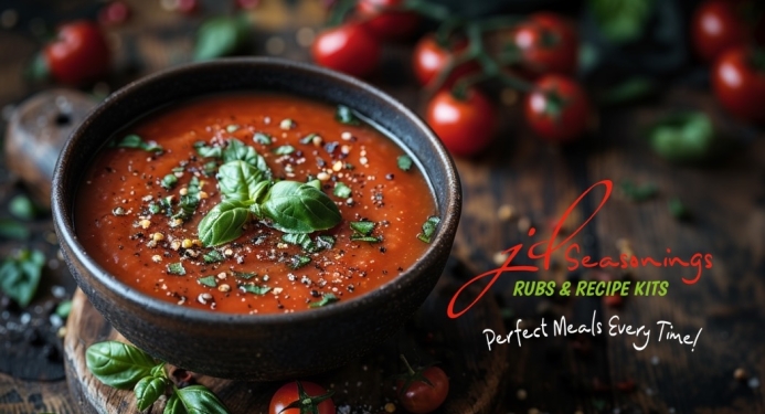 Tomato & Basil Soup Recipe made with JD Seasonings Recipe